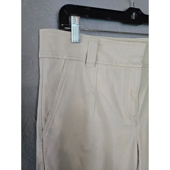 Ann Taylor LOFT Women's Khaki Cropped Pants Size 10 - Picture 2 of 5